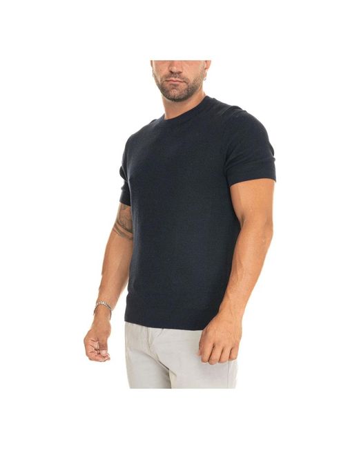 Boss Black Lyocell-Cotton Short-Sleeve Pullover for men
