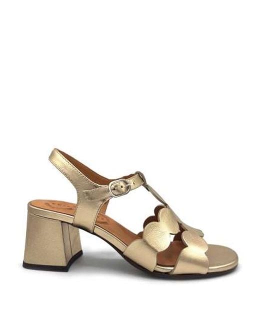 High Heel Sandals Chie Mihara de color Metallic