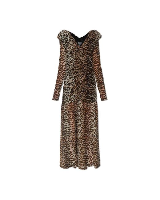 Ganni Women's Brown Maxi Dresses - www.rajagirimanappuram.com