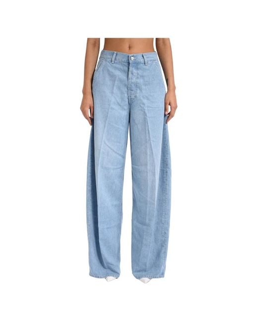 Dondup Blue Loose Fit Jeans