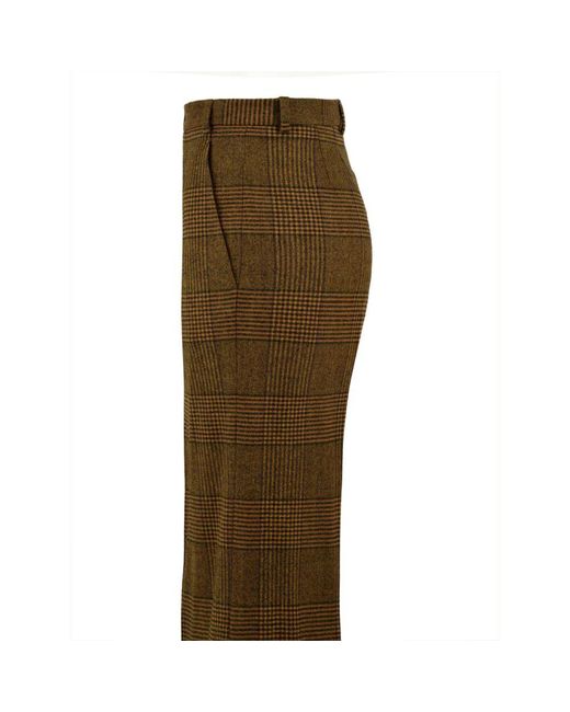 Straight Trousers Aspesi de color Brown