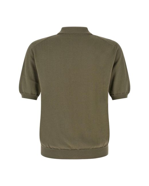 Zanone Green Polo Shirts for men