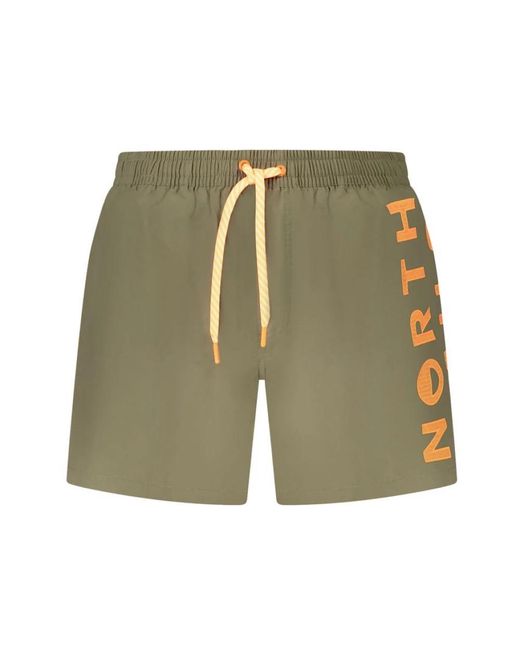 North Sails Badmode ,Groen ,Groene Zwemboxer Met Ocean Print in het Green voor heren