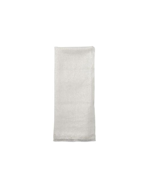 Brunello Cucinelli White Winter Scarves