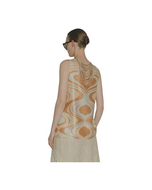 Circus Hotel Metallic V-Neck Knitwear