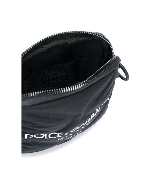 Dolce & Gabbana Black Messenger Bags for men
