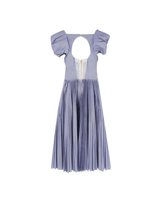 Elisabetta Franchi Blue Midi Dresses