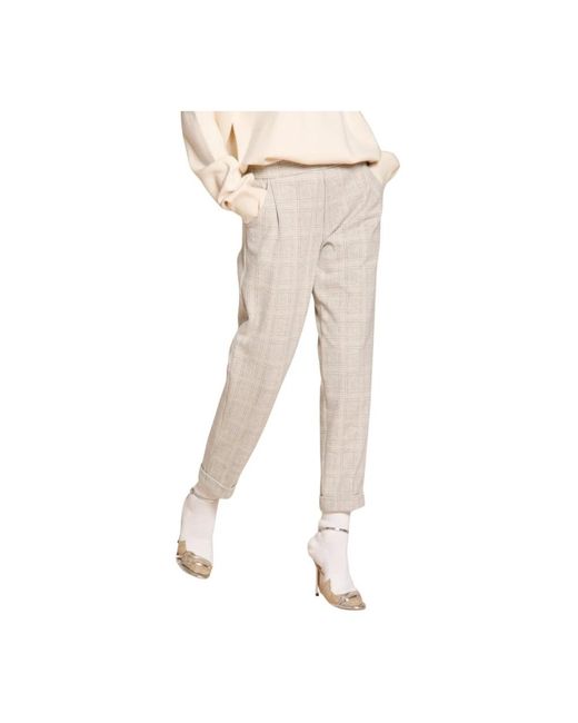 Mason's Natural Cropped Trousers