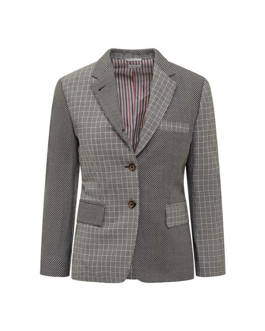 Thom Browne Gray Blazers