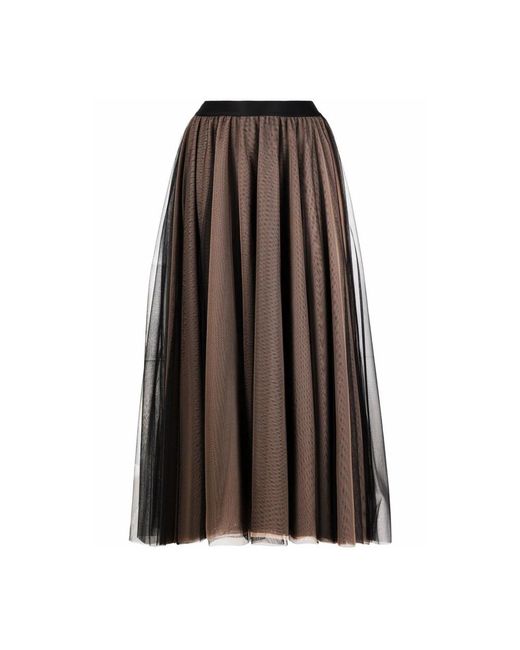 Blanca Vita Brown Midi Skirts