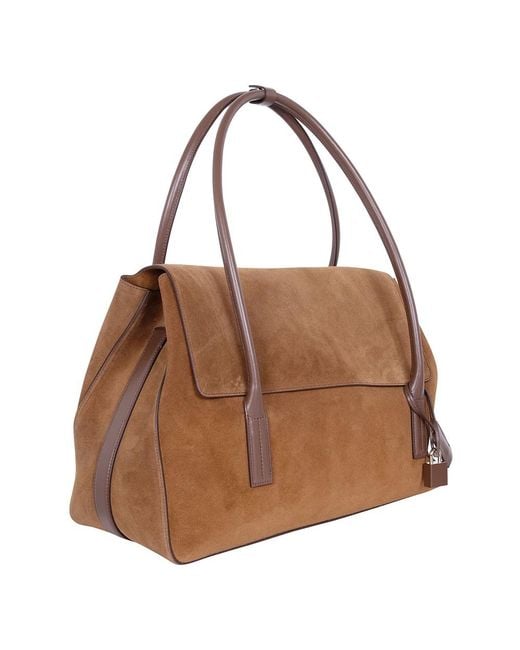 Tom Ford Brown Eclipse Medium Schultertasche