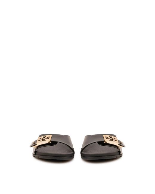 Sliders Tory Burch en coloris Black