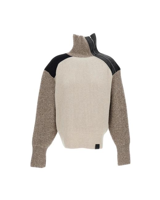 Stella McCartney Altermat Detail Block Knit Jumper in het Natural