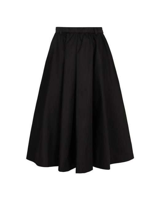 Prada Black Midi Skirts