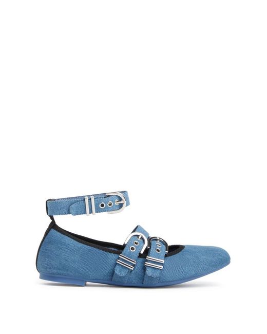 Stuart Weitzman Blue Ballerinas