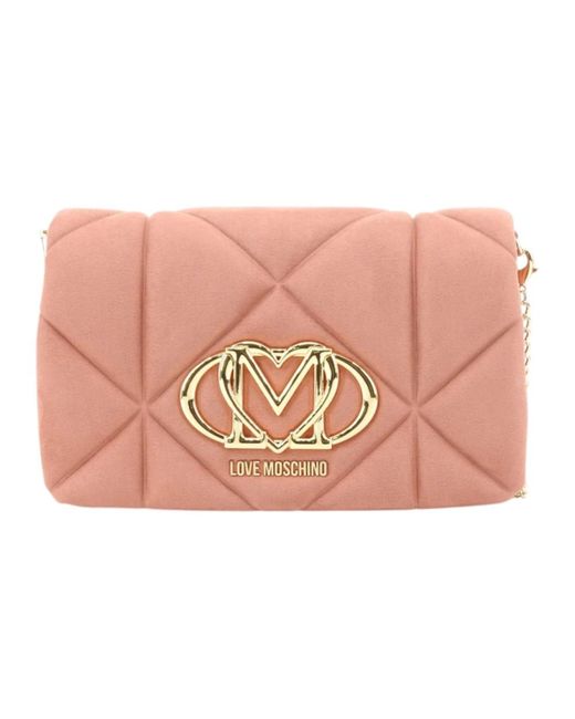 Love Moschino Shoulder Bags in het Pink