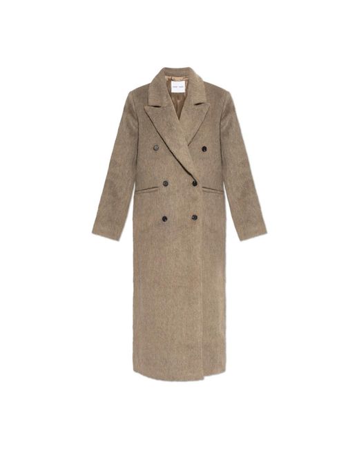 Double-Breasted Coats Samsøe & Samsøe de color Natural