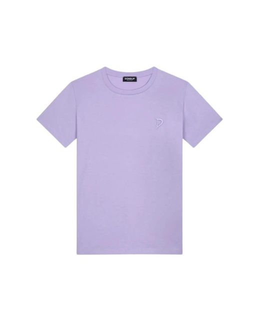Camiseta casual de algodón Dondup de color Purple
