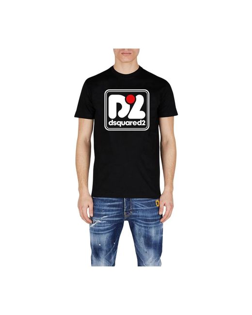DSquared² T-Shirts in het Black voor heren