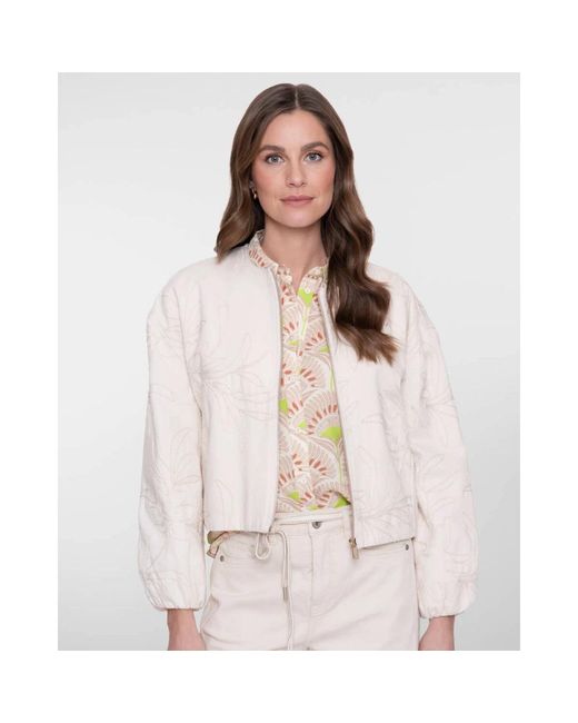 Geisha Jack Effen Jacket in het Natural