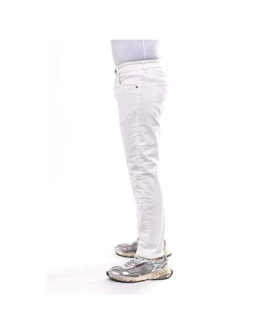 PT Torino Blue Slim-Fit Trousers for men