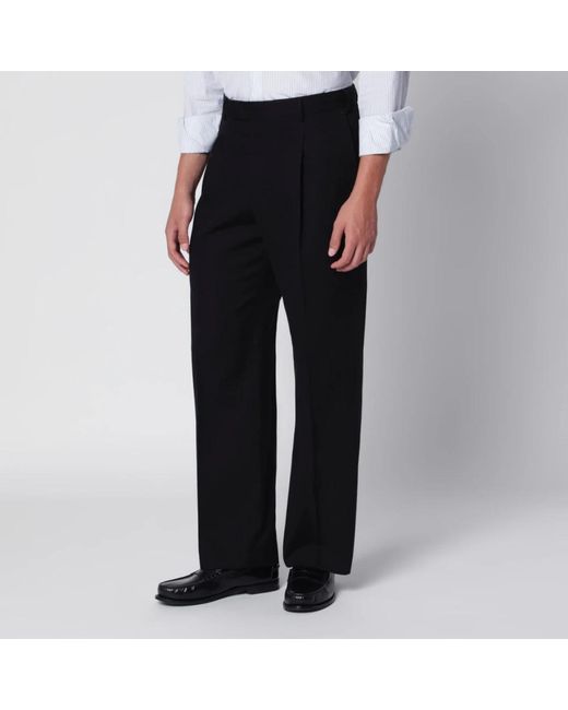 PT Torino Black Suit Trousers for men