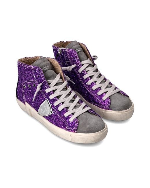 Philippe Model Purple Sneakers