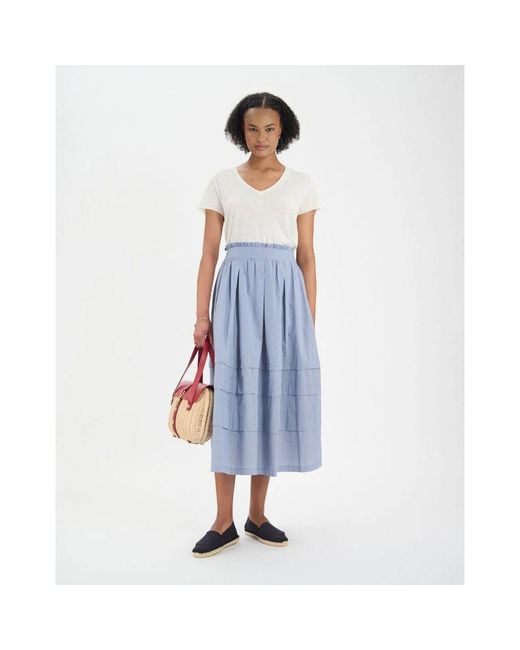 Midi Skirts Ines De La Fressange Paris de color Blue