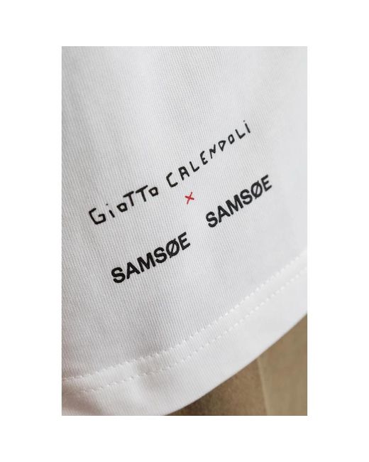Samsøe & Samsøe White T-shirt 'sagiotto'