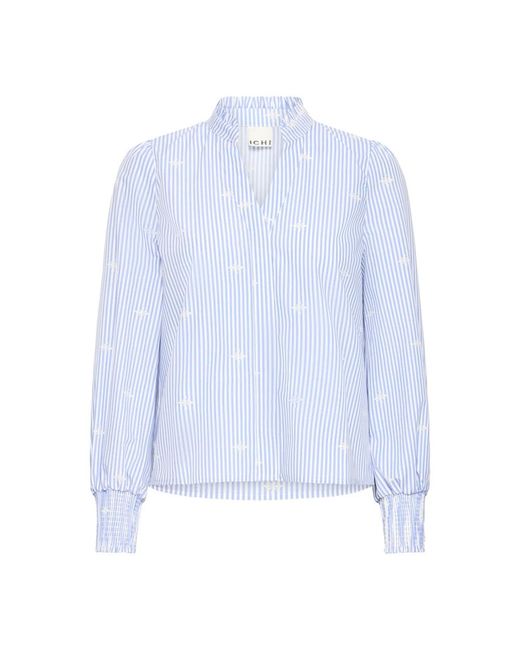 Ichi Overhemden ,Blauw ,Blouses in het Blue