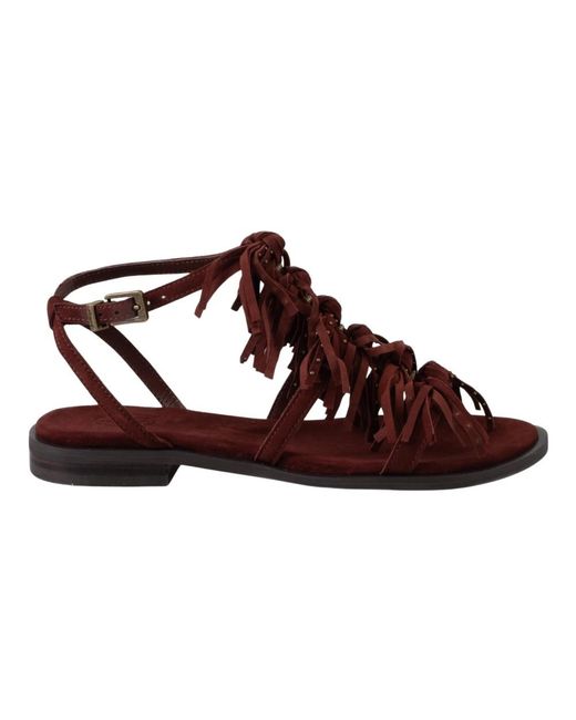 Ash Brown Panic Flat Sandal