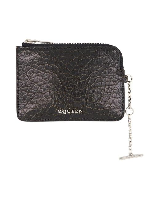 McQueen Black Wallets & Cardholders for men