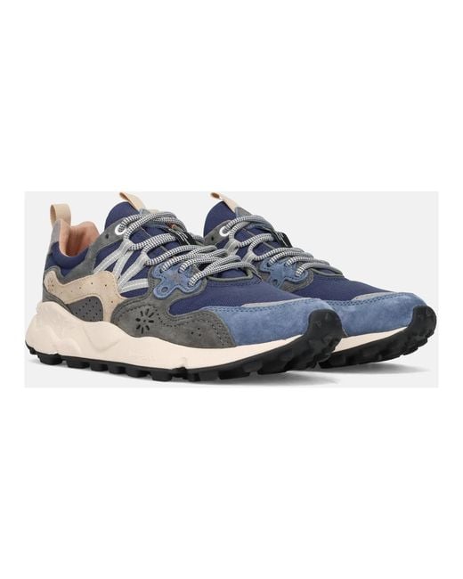Flower Mountain Blue Sneakers for men