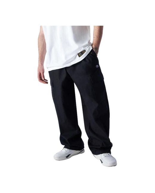 Champion Blue Wide Trousers for men