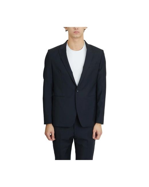 Reveres 1949 Black Single Breasted Suits for men