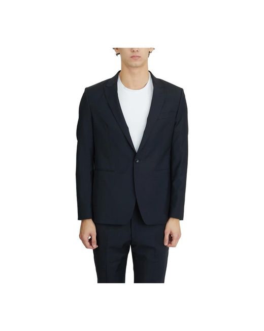 Reveres 1949 Single Breasted Suits in het Black voor heren