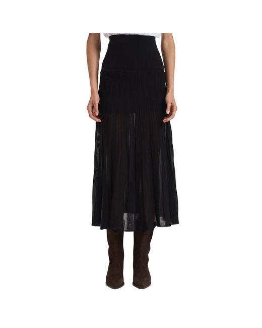 Midi Skirts Isabel Marant de color Black