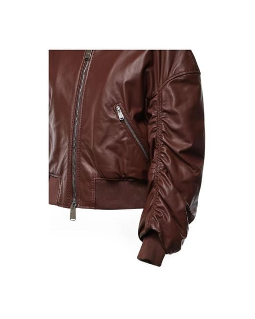 Dondup Brown Leather Jackets