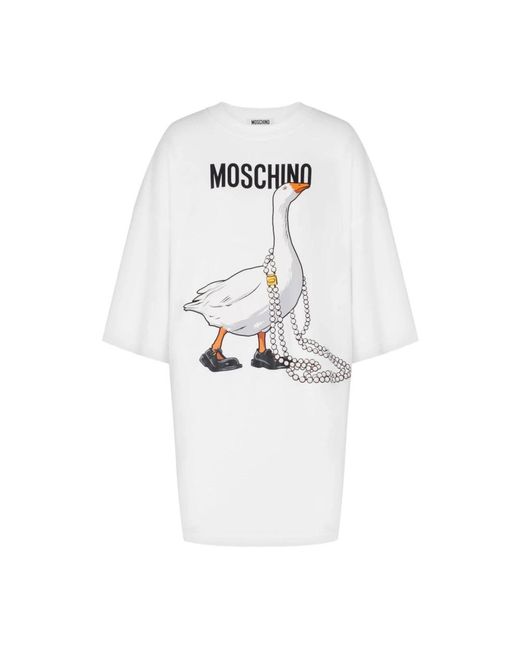 Moschino White Short Dresses