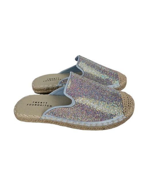 Mules TWENTYFOUR en coloris Gray
