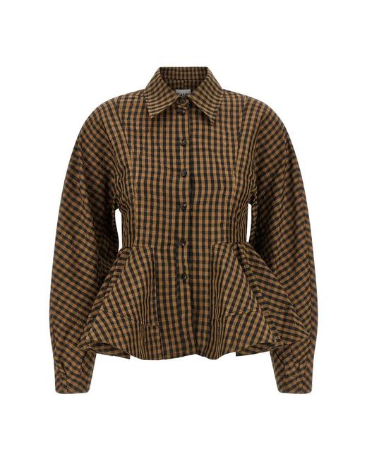 Ganni Brown Shirts