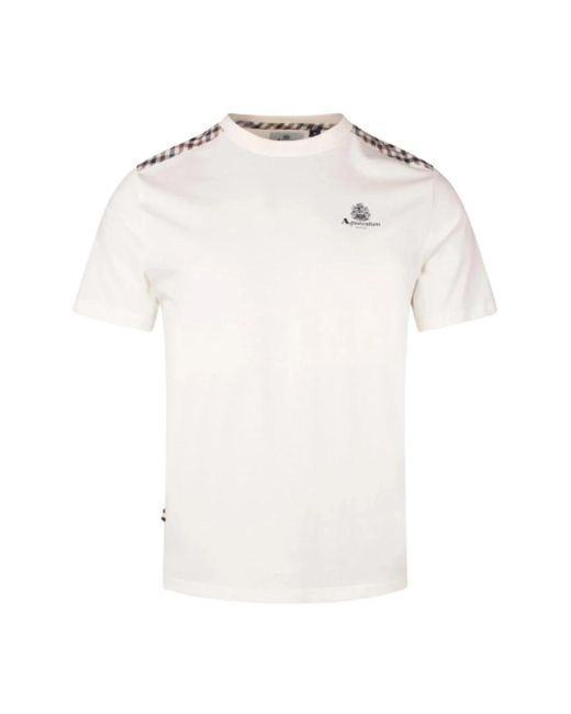 T-Shirts Aquascutum de hombre de color White