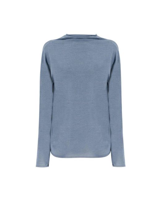 V-Neck Knitwear di Fabiana Filippi in Blue