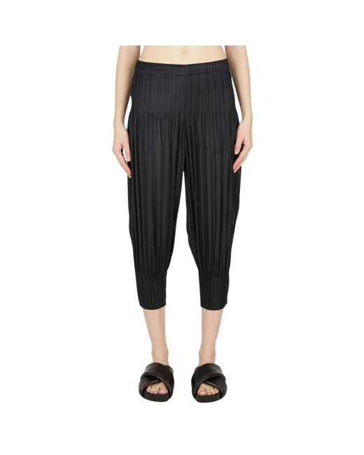 Issey Miyake Black Cropped Trousers