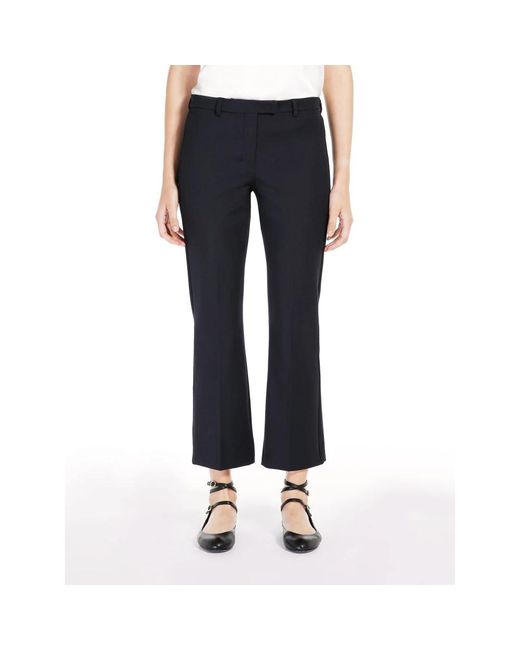 Max Mara Blue Wide Trousers
