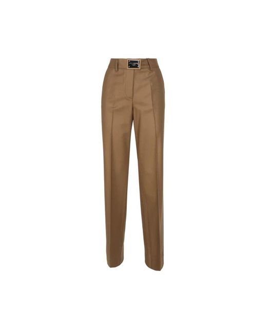 Dolce & Gabbana Natural Straight Trousers