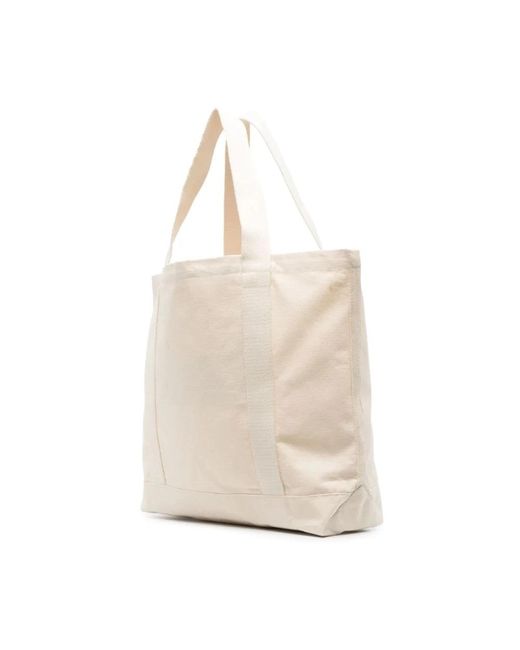 Maison Kitsuné Natural Tote Bags