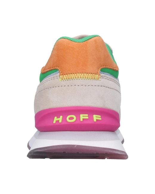 HOFF Leren En Stoffen Sneakers in het Green