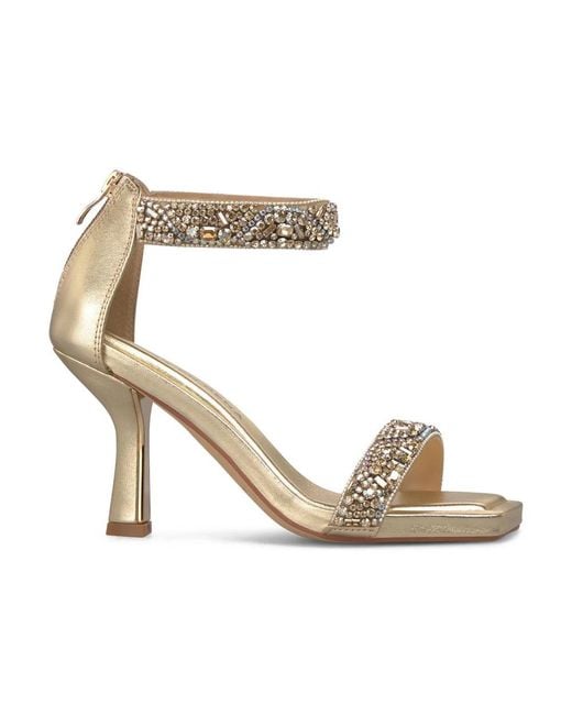 Alma En Pena. Metallic High Heel Sandals