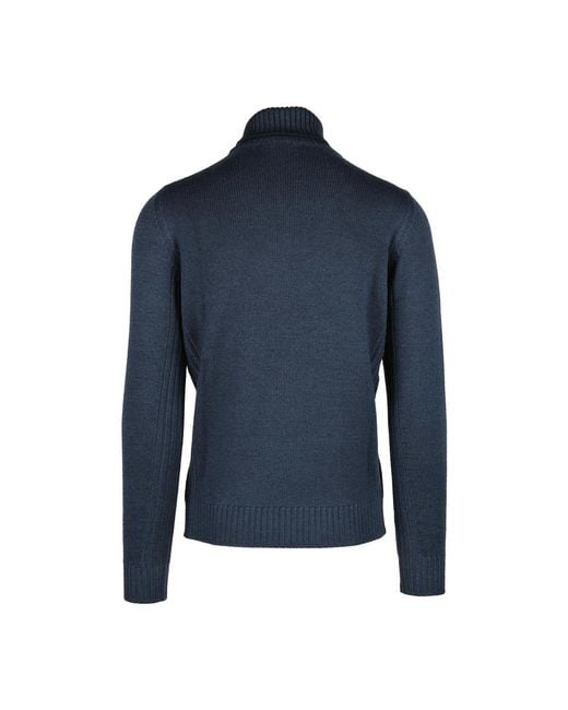 Kangra Blue Turtlenecks for men